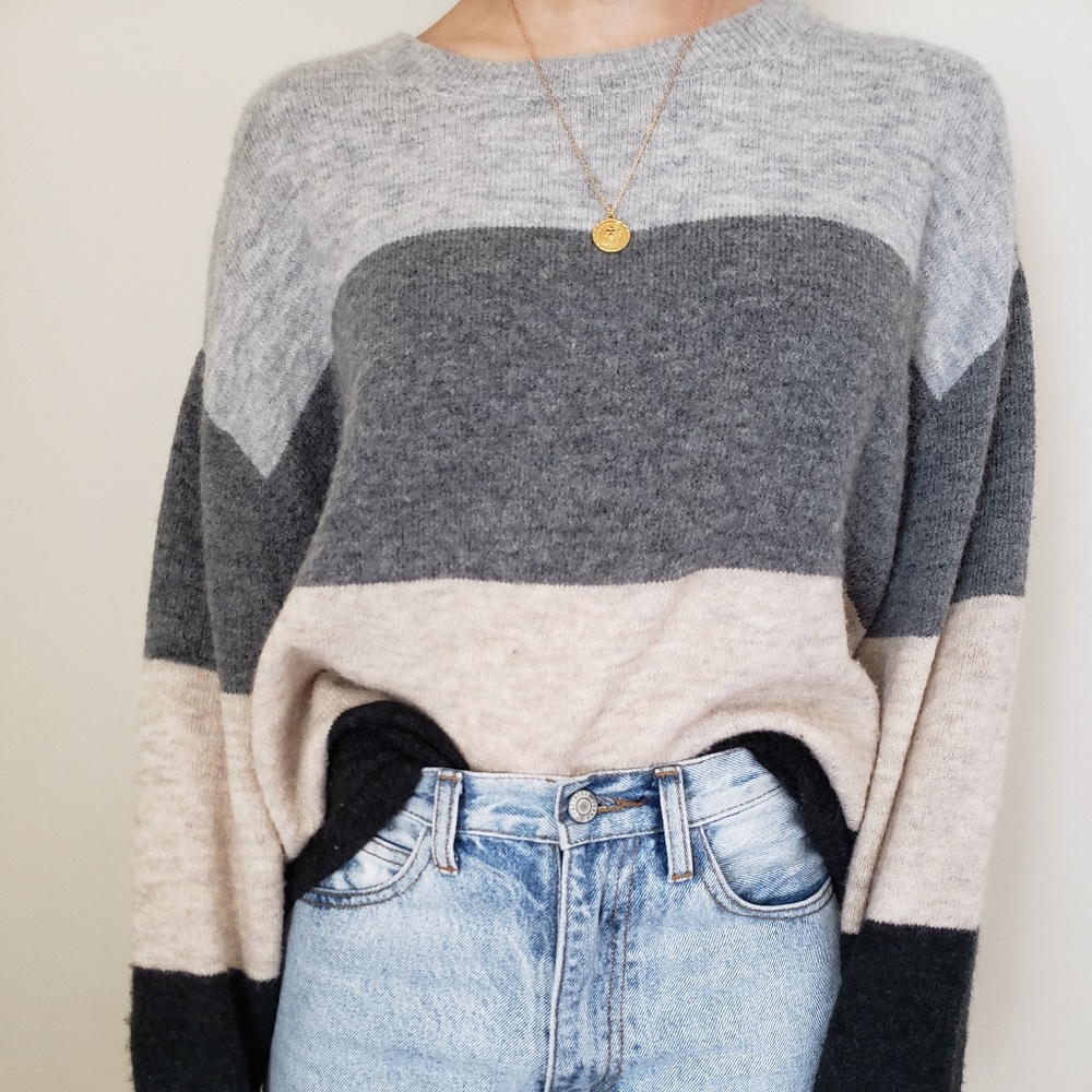Block Stripe Sweater